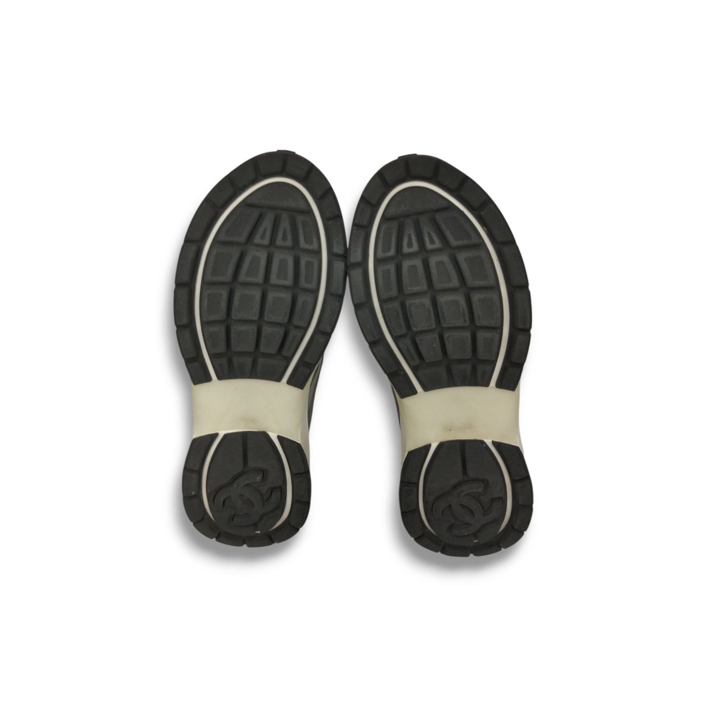 CHANEL Sneaker 38 G39792 Lady's White Rank B