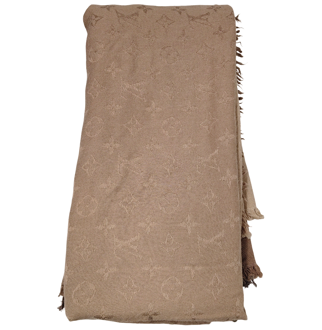 LOUIS VUITTON Shawi Beige M74013 Rank C