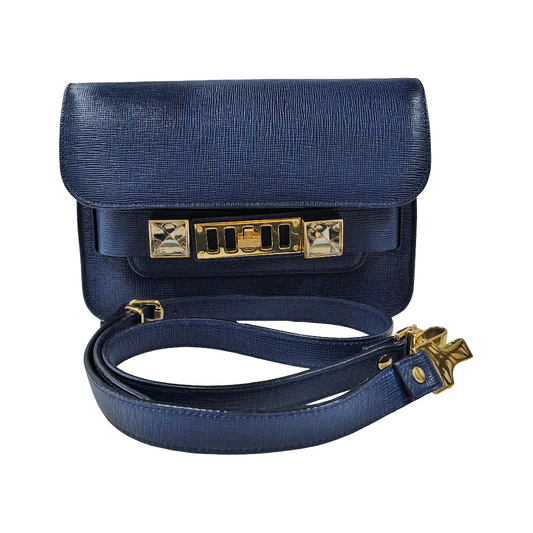 Proenza Schouler Navy PS11 MINI CLASSIC BAG Rank A