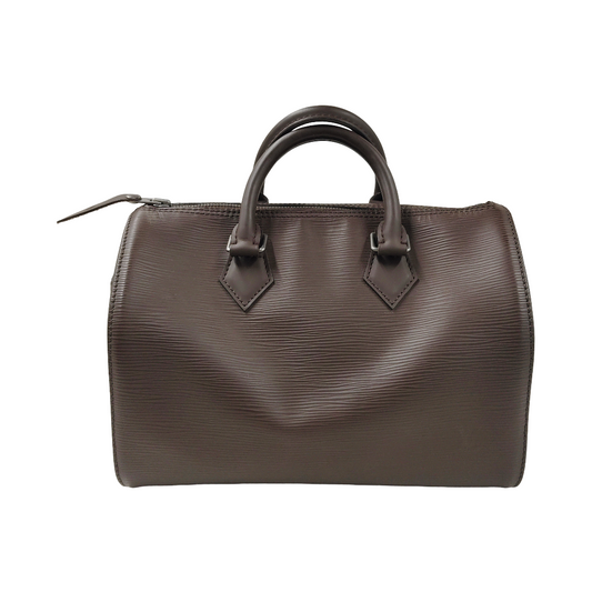 LOUIS VUITTON HandBag Speedy 25 EPI Brown SP1023 ( With Key ) Rank B