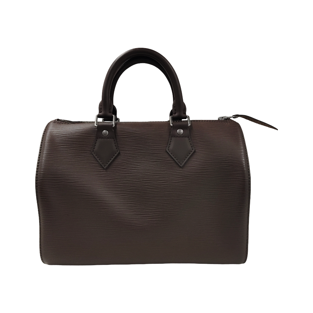 LOUIS VUITTON HandBag Speedy 25 EPI Brown SP1023 ( With Key ) Rank B