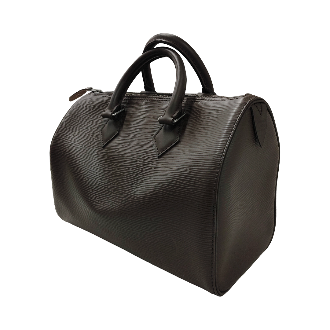 LOUIS VUITTON HandBag Speedy 25 EPI Brown SP1023 ( With Key ) Rank B