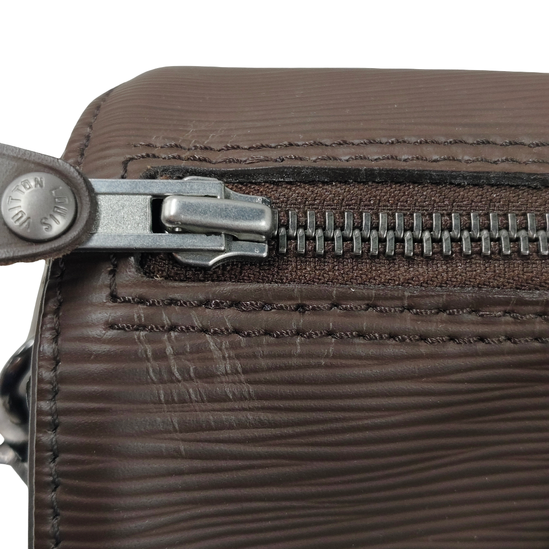 LOUIS VUITTON HandBag Speedy 25 EPI Brown SP1023 ( With Key ) Rank B