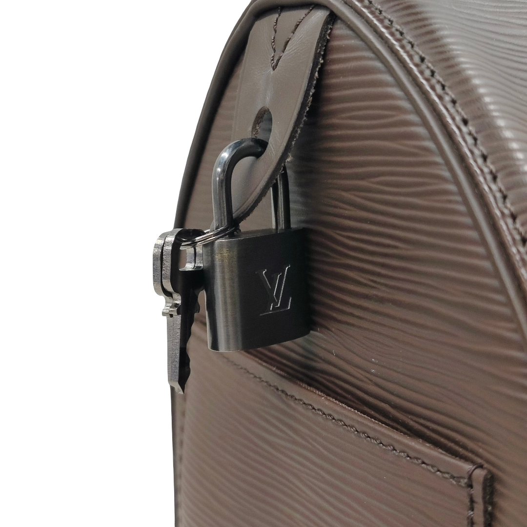 LOUIS VUITTON HandBag Speedy 25 EPI Brown SP1023 ( With Key ) Rank B