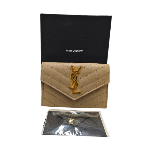 Saint Laurent Paris Wallet 414404 BND414404 1120 Rank (AB) Beige