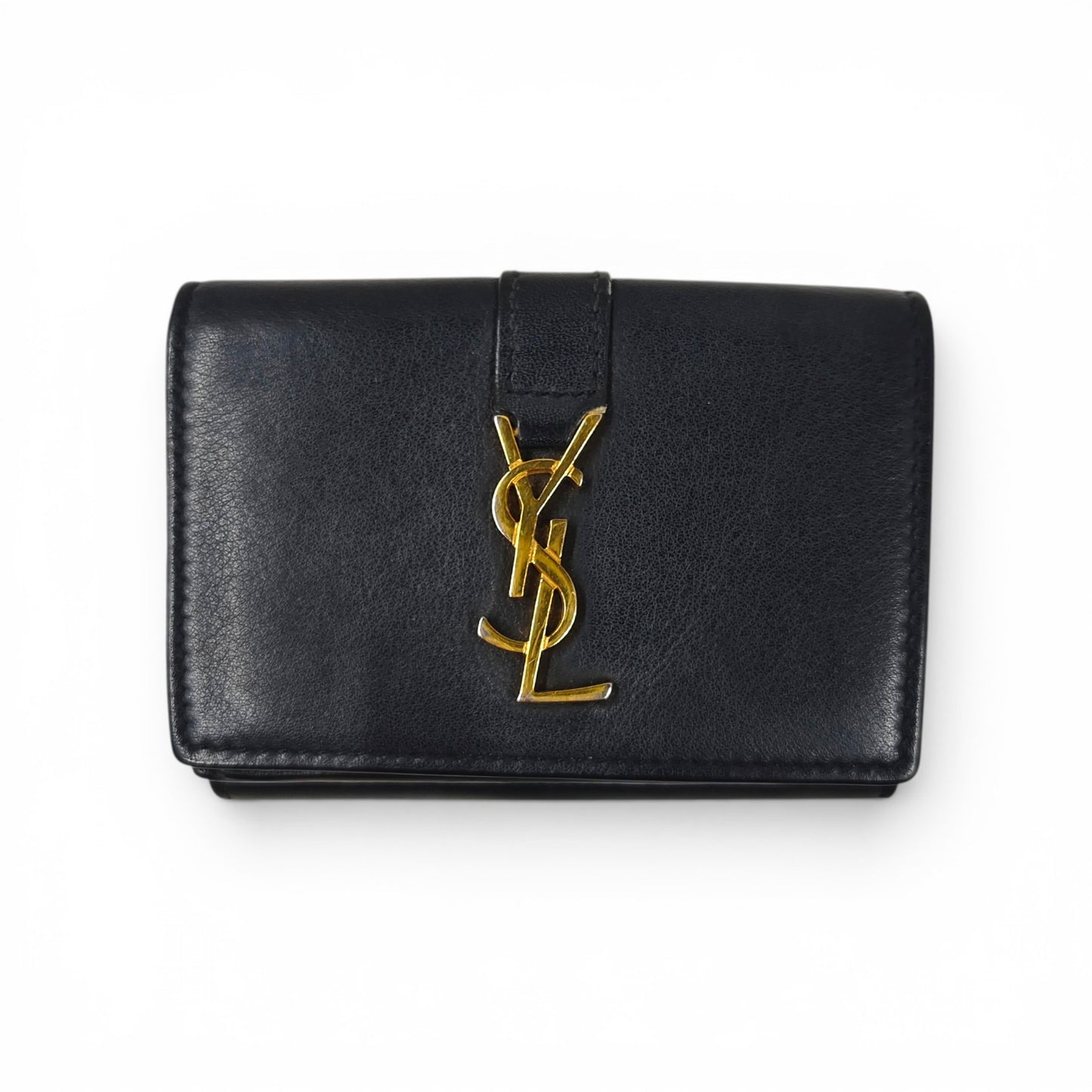 Saint Laurent Paris Wallet TGN459880 Navy Rank B