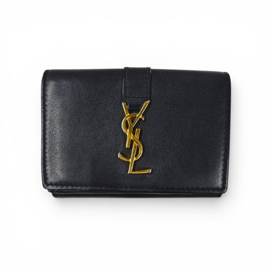 Saint Laurent Paris Wallet TGN459880 Navy Rank B
