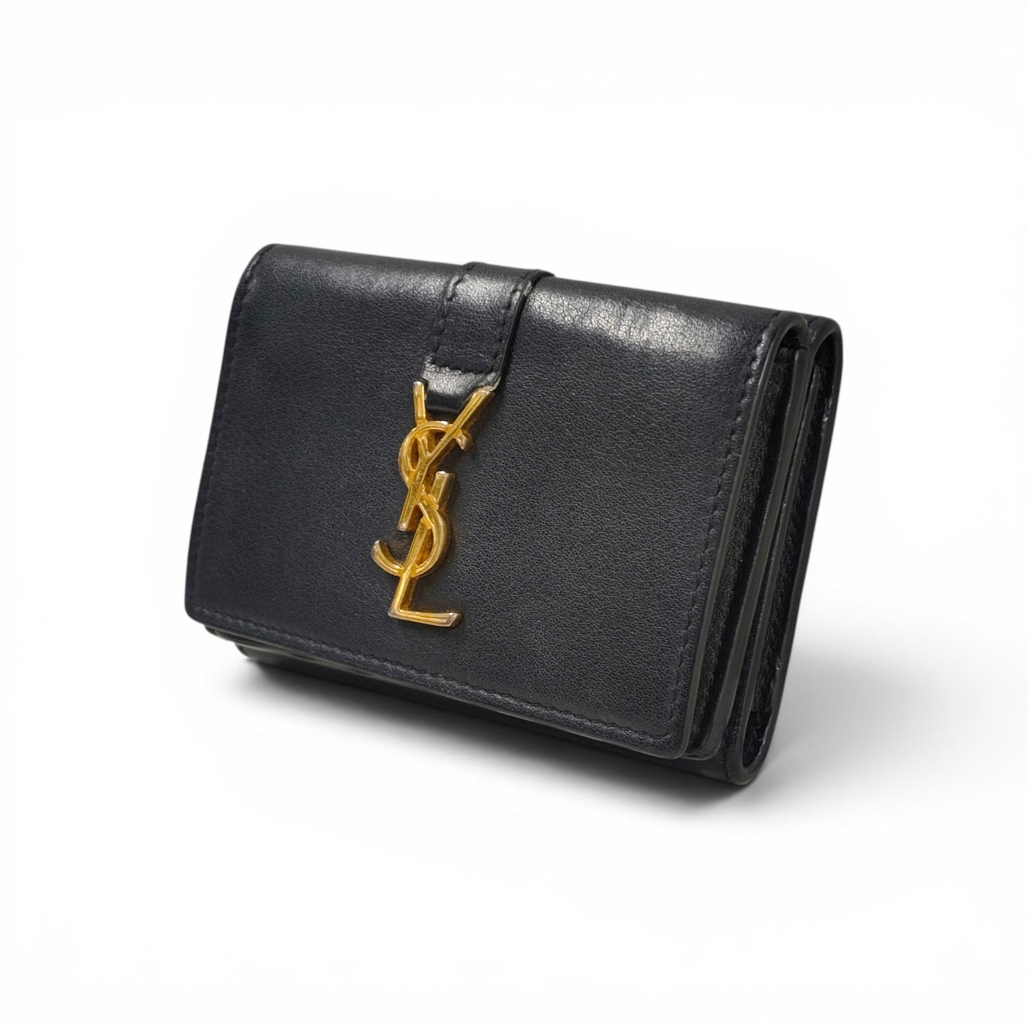 Saint Laurent Paris Wallet TGN459880 Navy Rank B