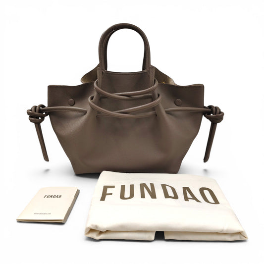 FUNDAO 2Way Bag AVA Grained Calfskin G 2510001 Cocoa Rank A
