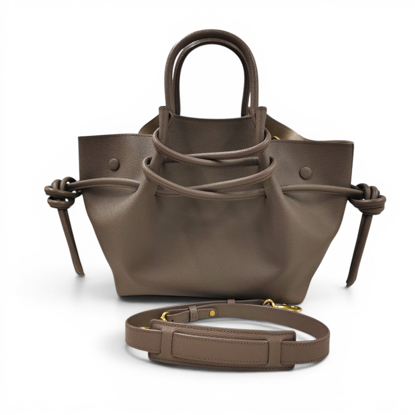 FUNDAO 2Way Bag AVA Grained Calfskin G 2510001 Cocoa Rank A