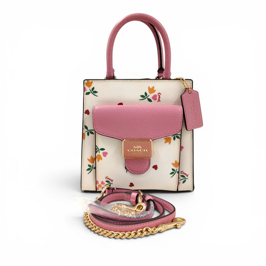 COACH 2WAY Bag C7599 White/Pink Rank A