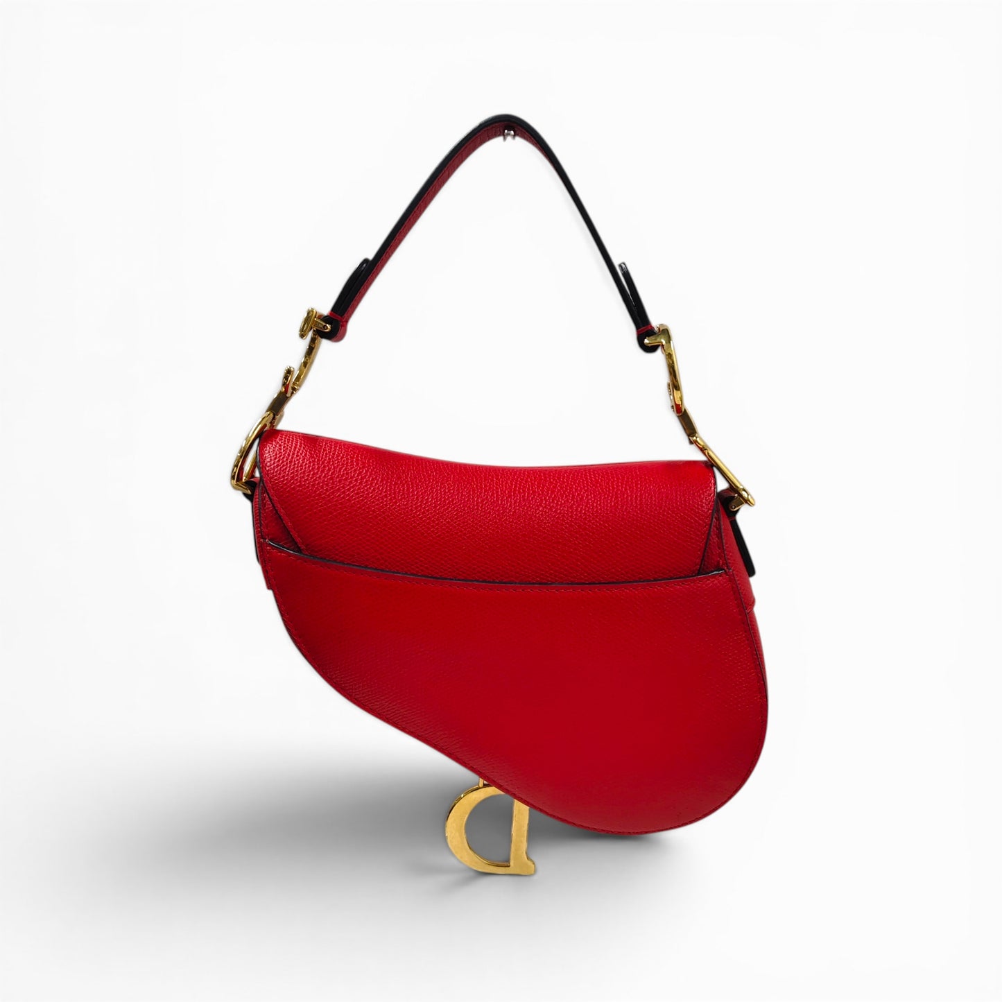 Christian Dior Handbag Sanddle 09-MA-0198 Red Rank AB