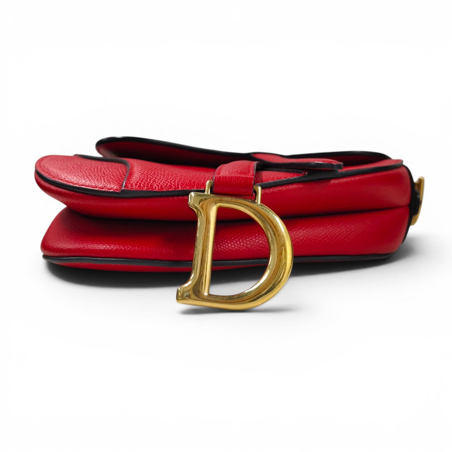 Christian Dior Handbag Sanddle 09-MA-0198 Red Rank AB