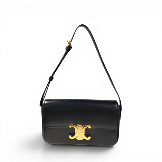CELINE Shoulder Bag Black B-LM-4251 Rank A
