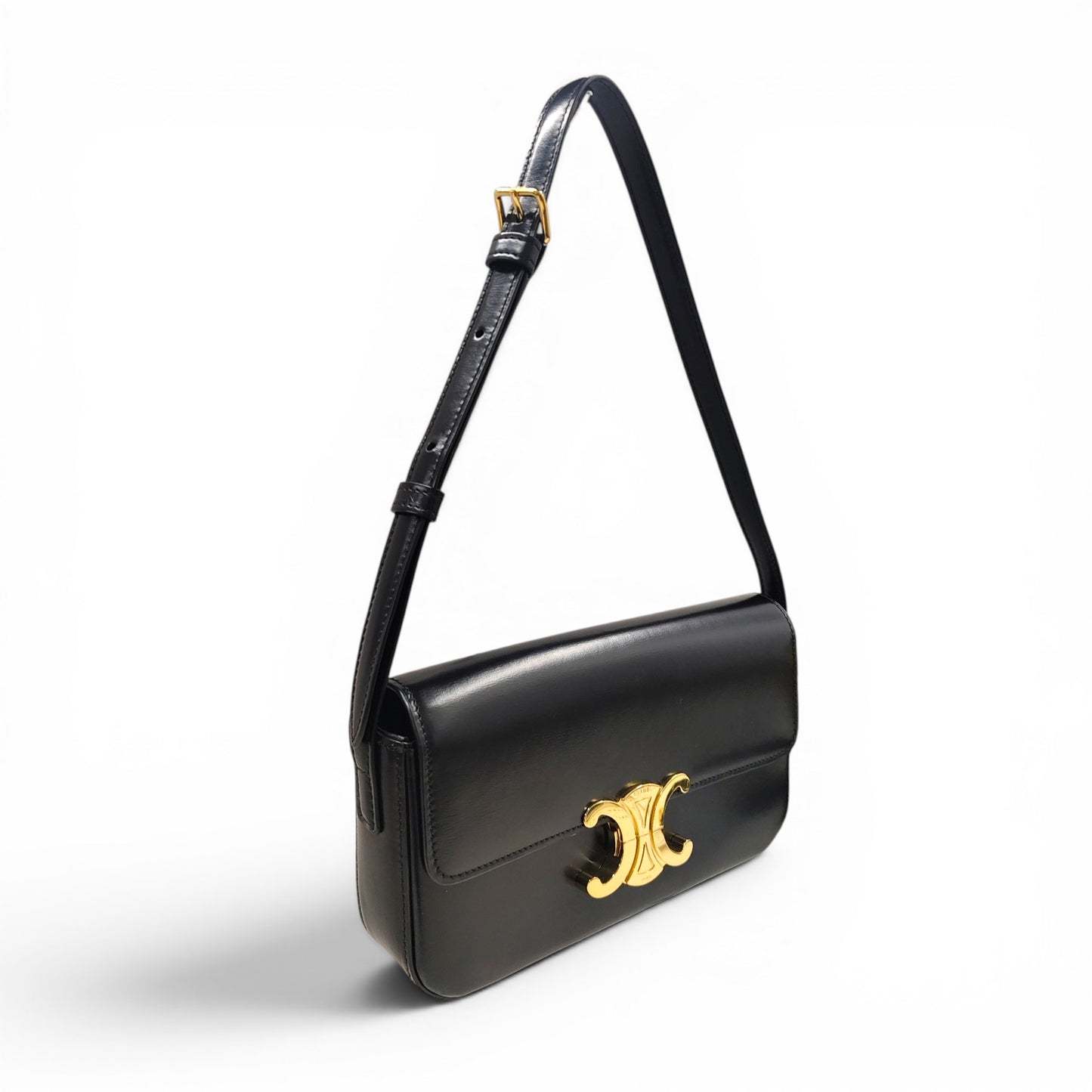 CELINE Shoulder Bag Black B-LM-4251 Rank A