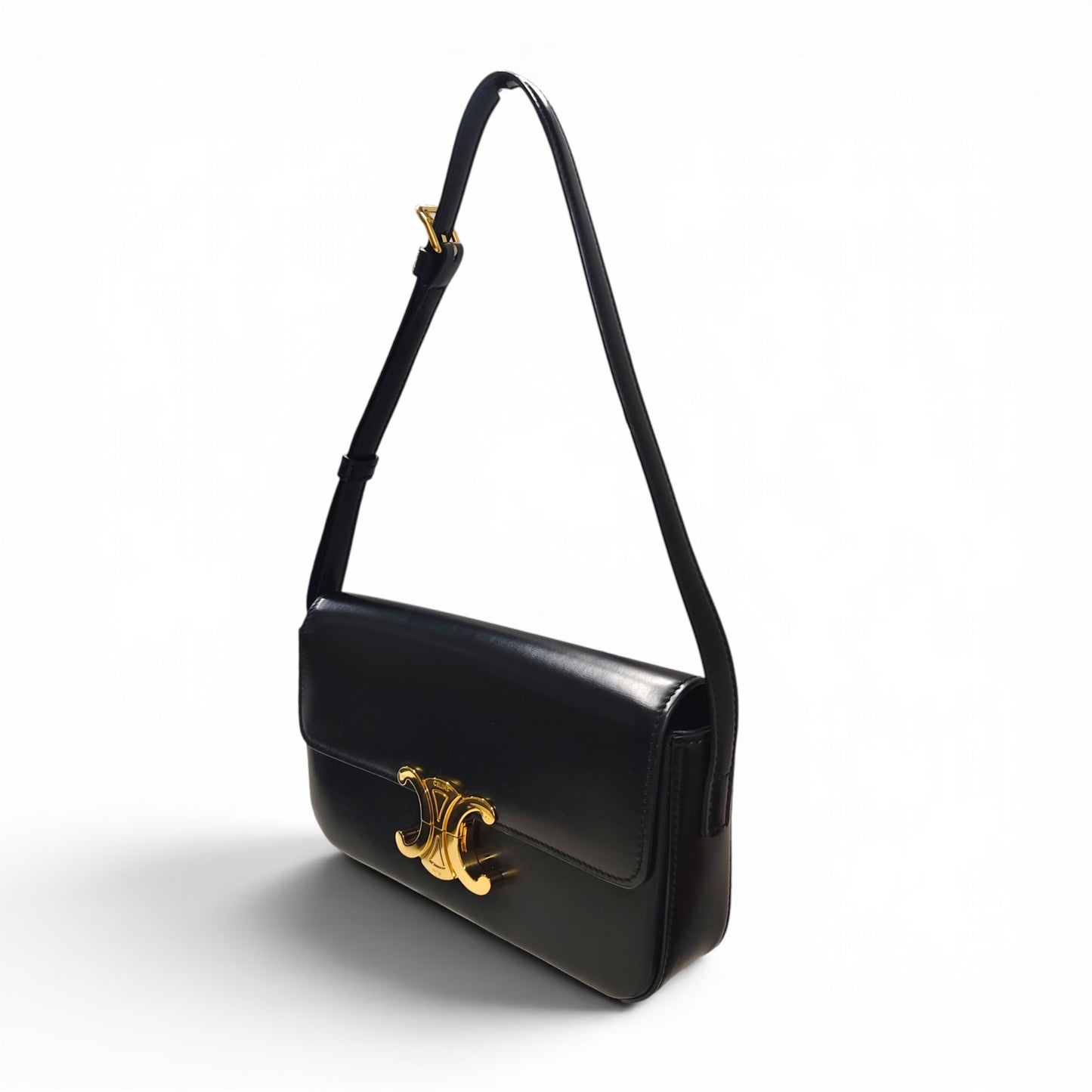 CELINE Shoulder Bag Black B-LM-4251 Rank A