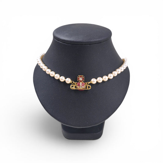 Vivienne Westwood Necklace Kitty Pearl Rank A