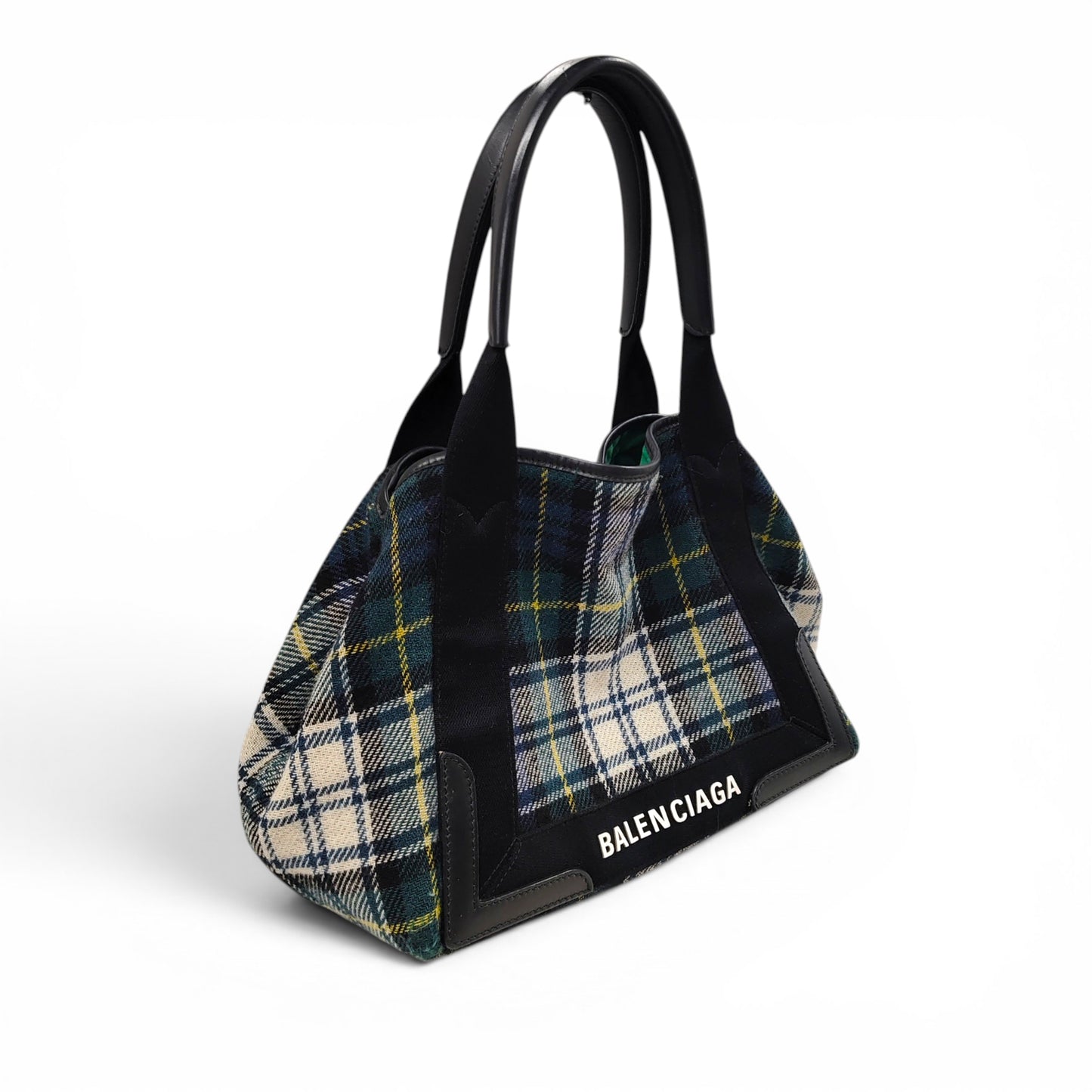 BALENCIAGA Tote Bag Green Damage 339933. 3260. Y. 002123 *Without Pouch* Rank B