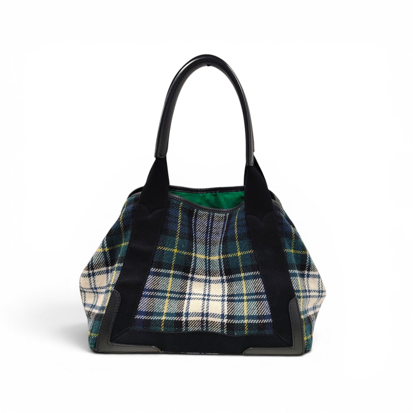 BALENCIAGA Tote Bag Green Damage 339933. 3260. Y. 002123 *Without Pouch* Rank B