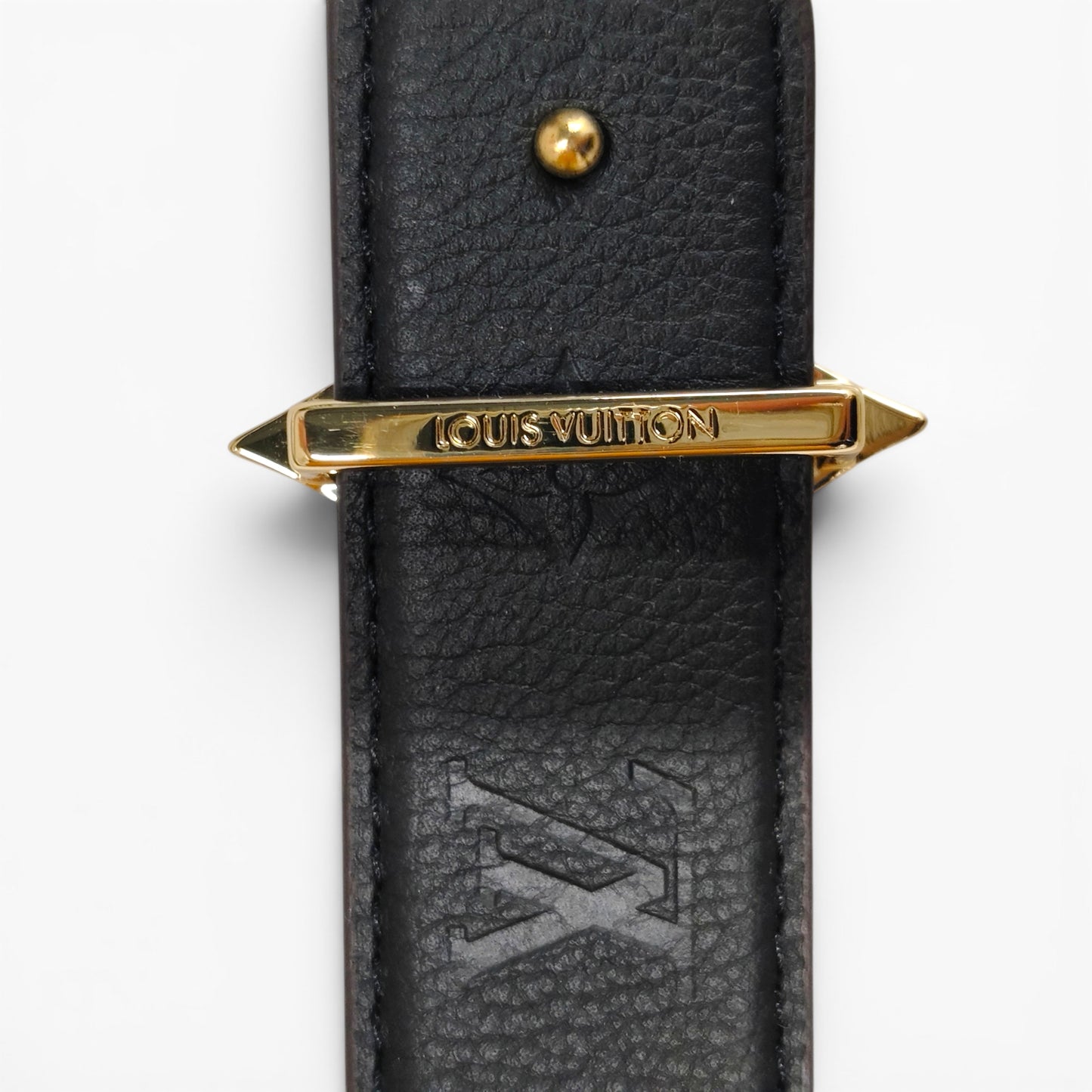 LOUIS VUITTON Belt Brown M8373V BC2285 Rank AB