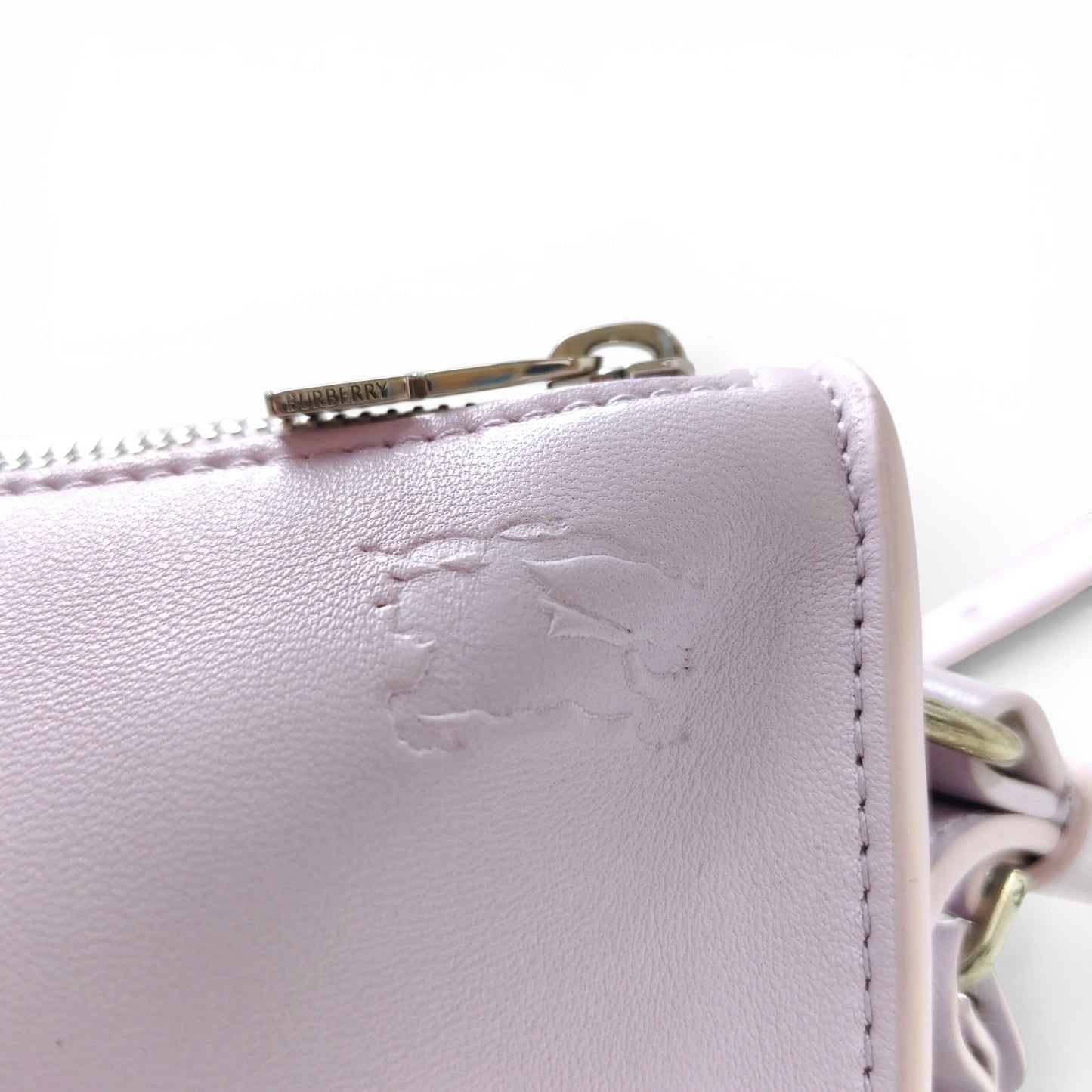 BURBERRY Shoulder Bag 8075853 Rank (B) Pink Stain/Damage