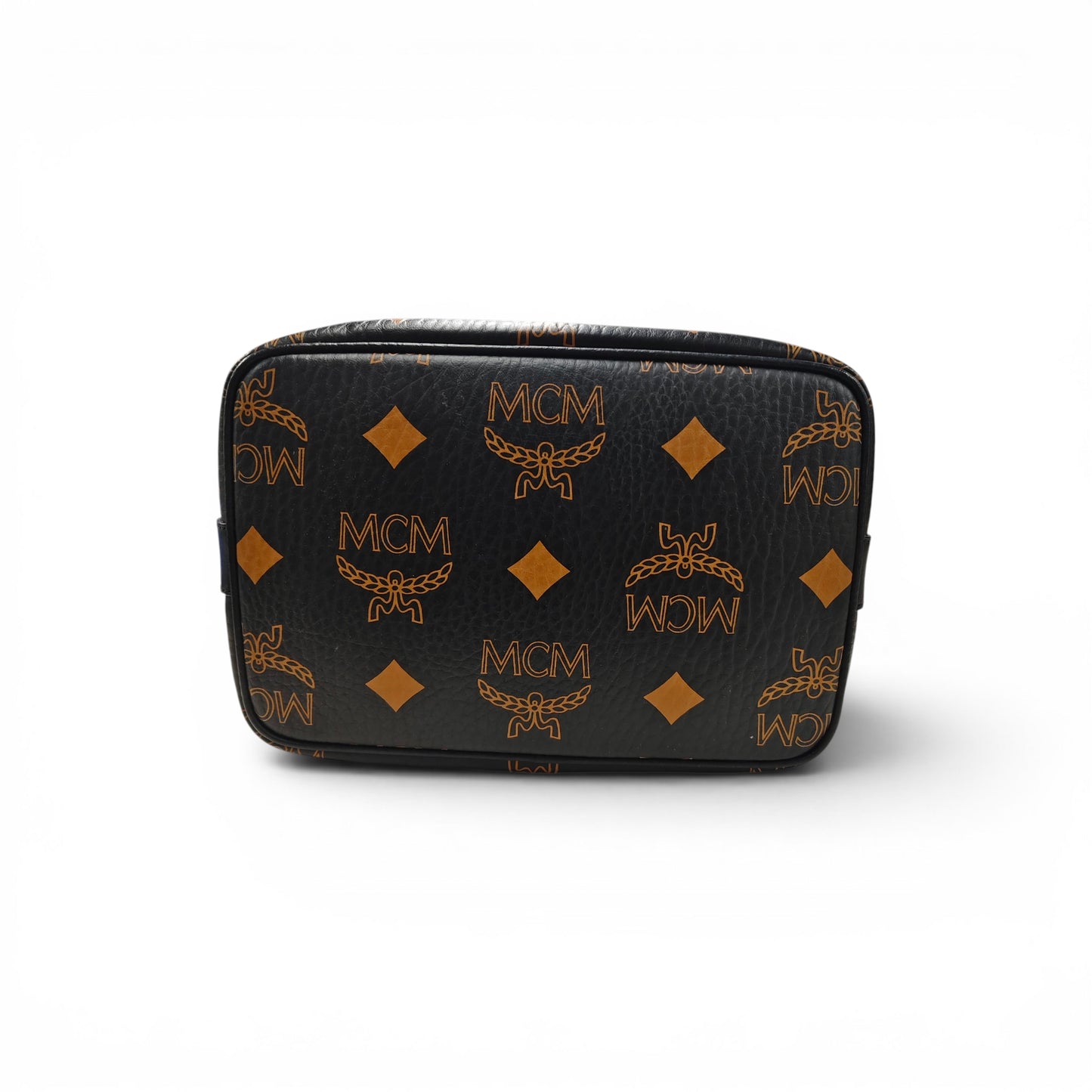 MCM Shoulder Bag Black Stain MWDFADU01K001 Dessau Monogram * Without Strap* Rank B