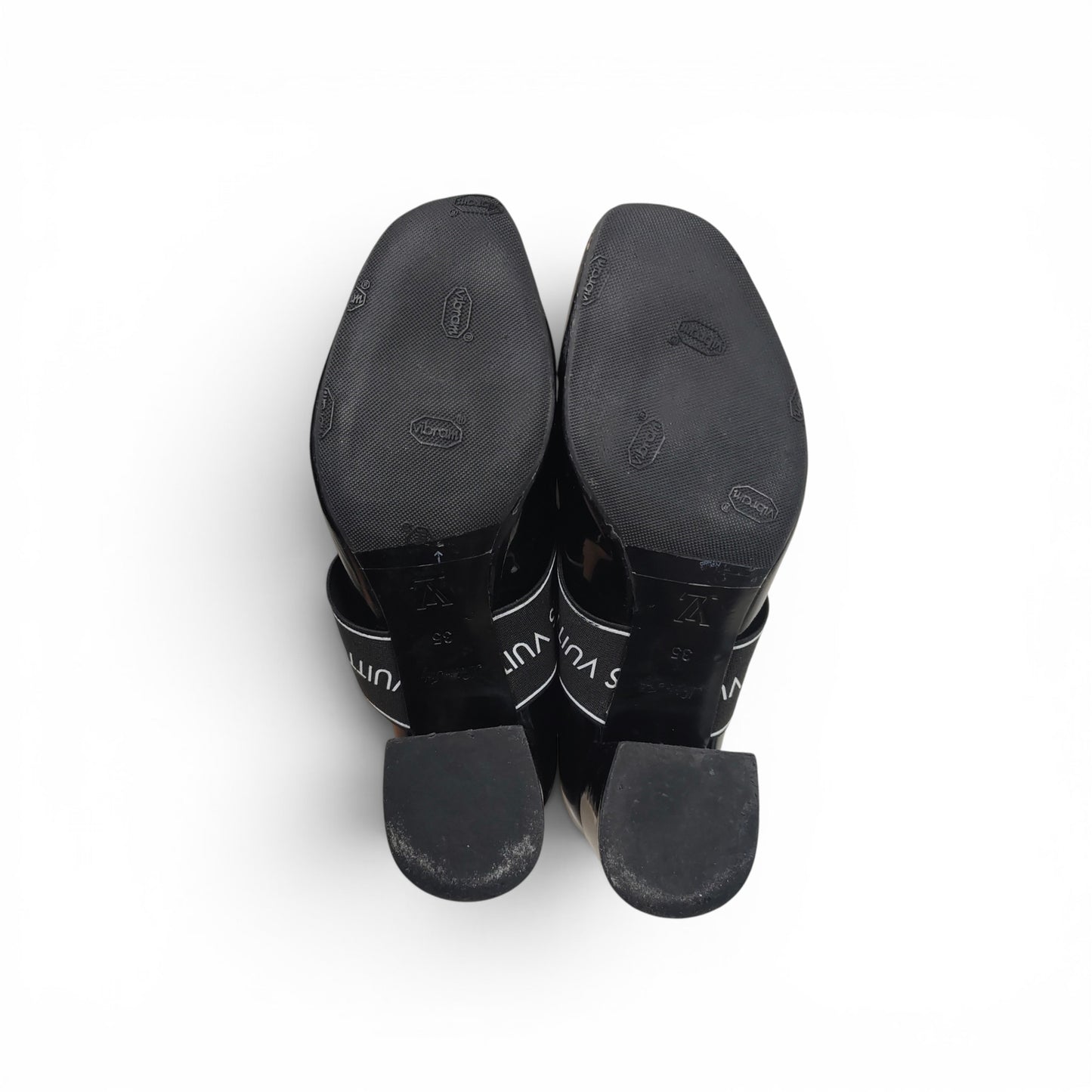 LOUIS VUITTON Pumps Size 35 Lady's Black BR1107 Rank B