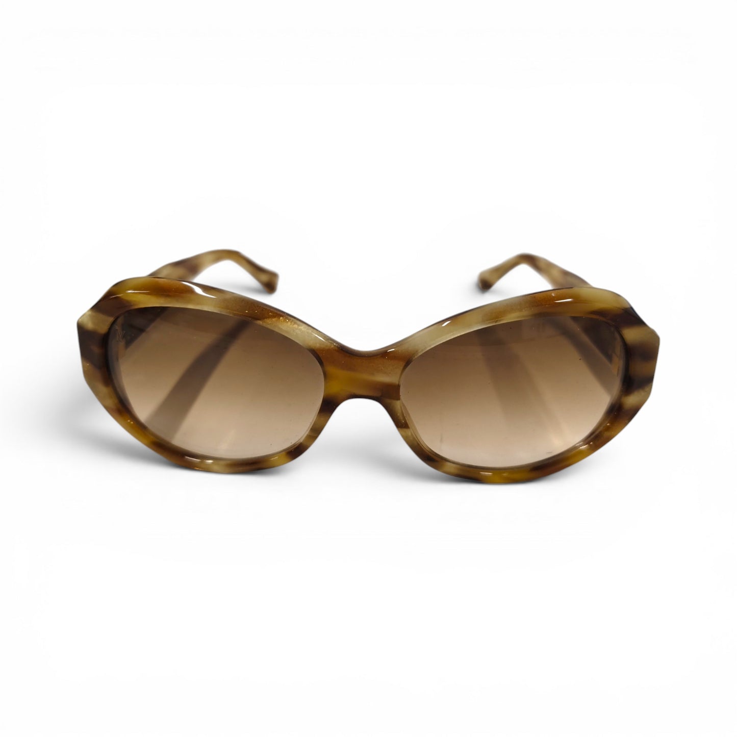 LOUIS VUITTON Sunglasses Z0148W Brown Rank B