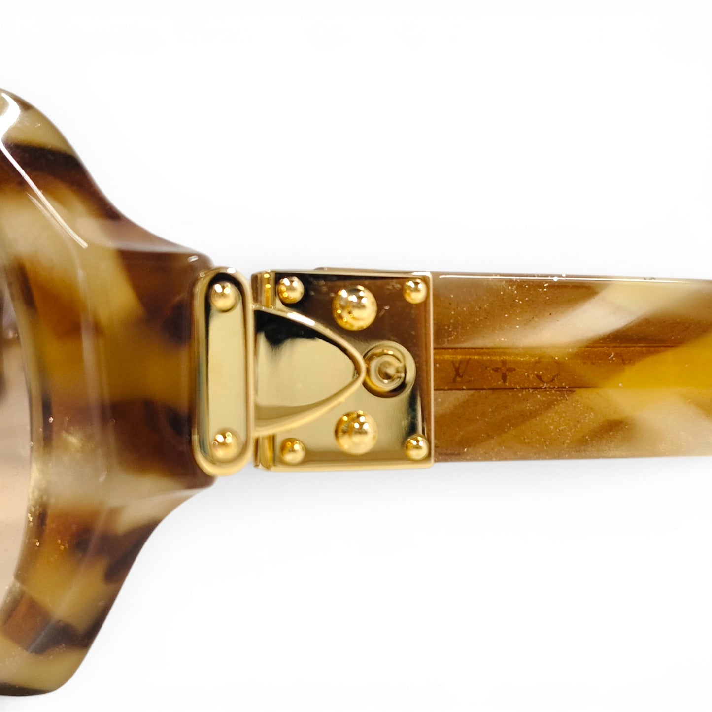 LOUIS VUITTON Sunglasses Z0148W Brown Rank B