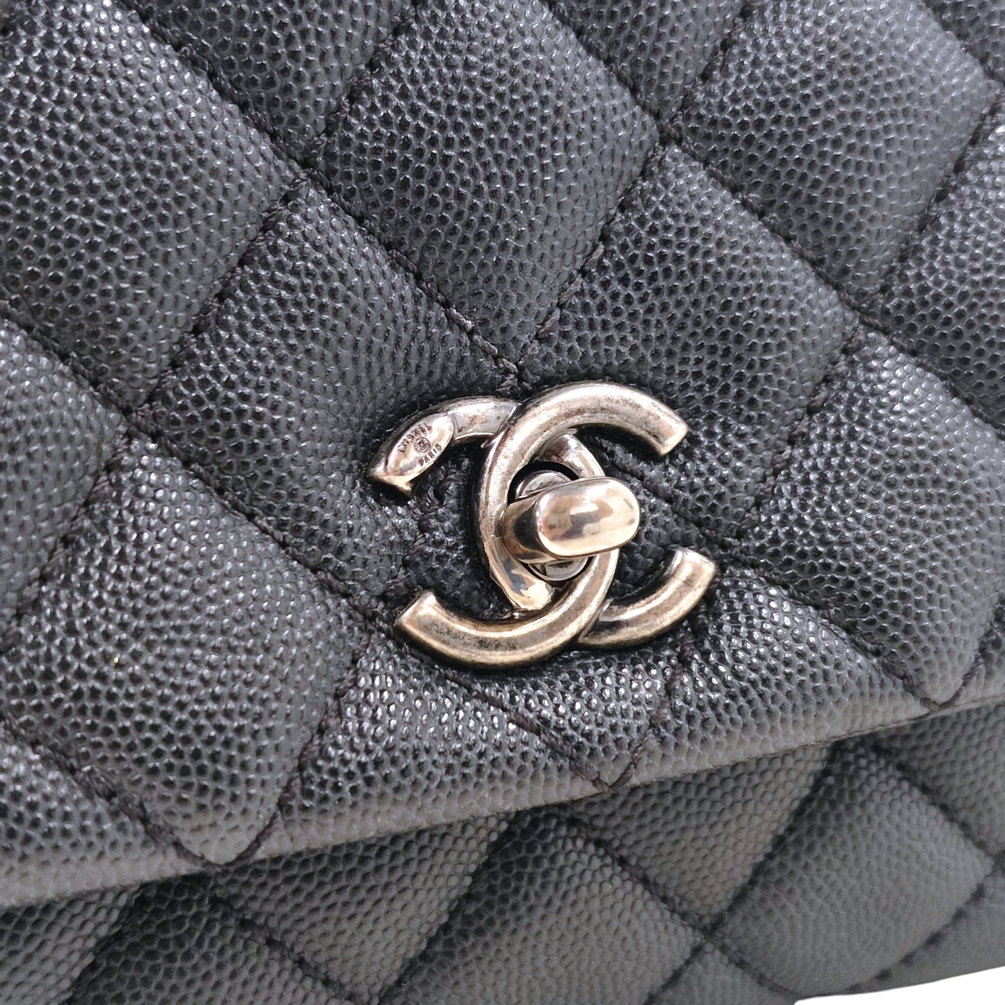 CHANEL 2WAY Bag 23590497 Black *Guaranteed Card* Rank B