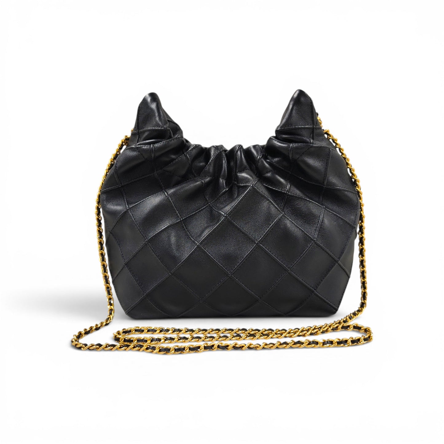 TORY BURCH Chain Shoulder Bag FLEMING MINI 162451 Black/Gold Rank A