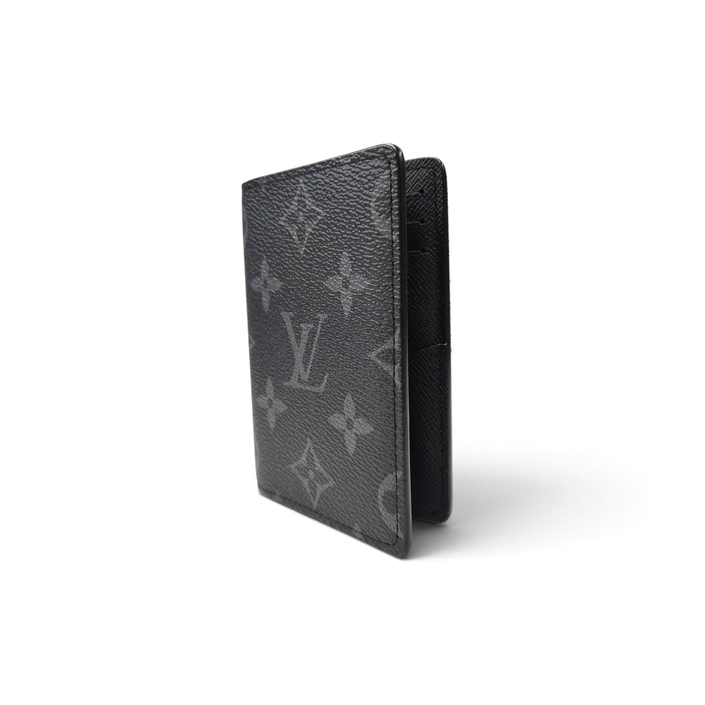 LOUIS VUITTON Card Case Monogram Black *NFC* Rank A