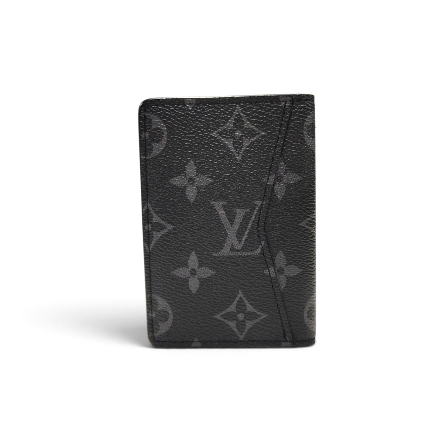 LOUIS VUITTON Card Case Monogram Black *NFC* Rank A