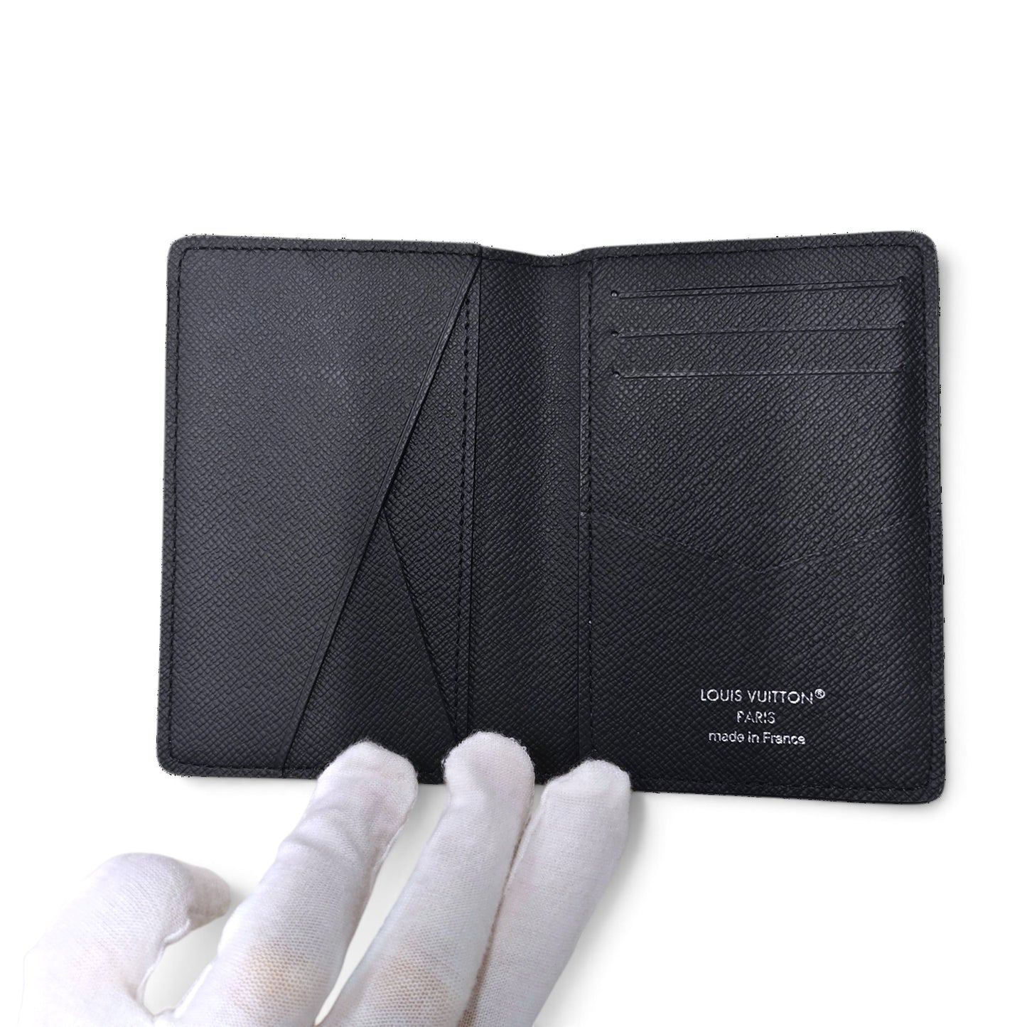 LOUIS VUITTON Card Case Monogram Black *NFC* Rank A