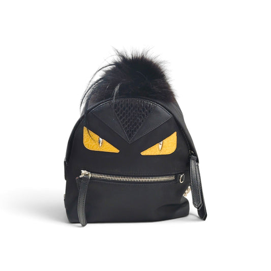FENDI Rucksack 8BZ038-88Z Black Rank B