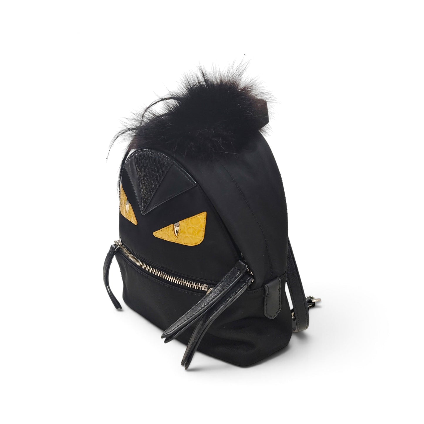 FENDI Rucksack 8BZ038-88Z Black Rank B