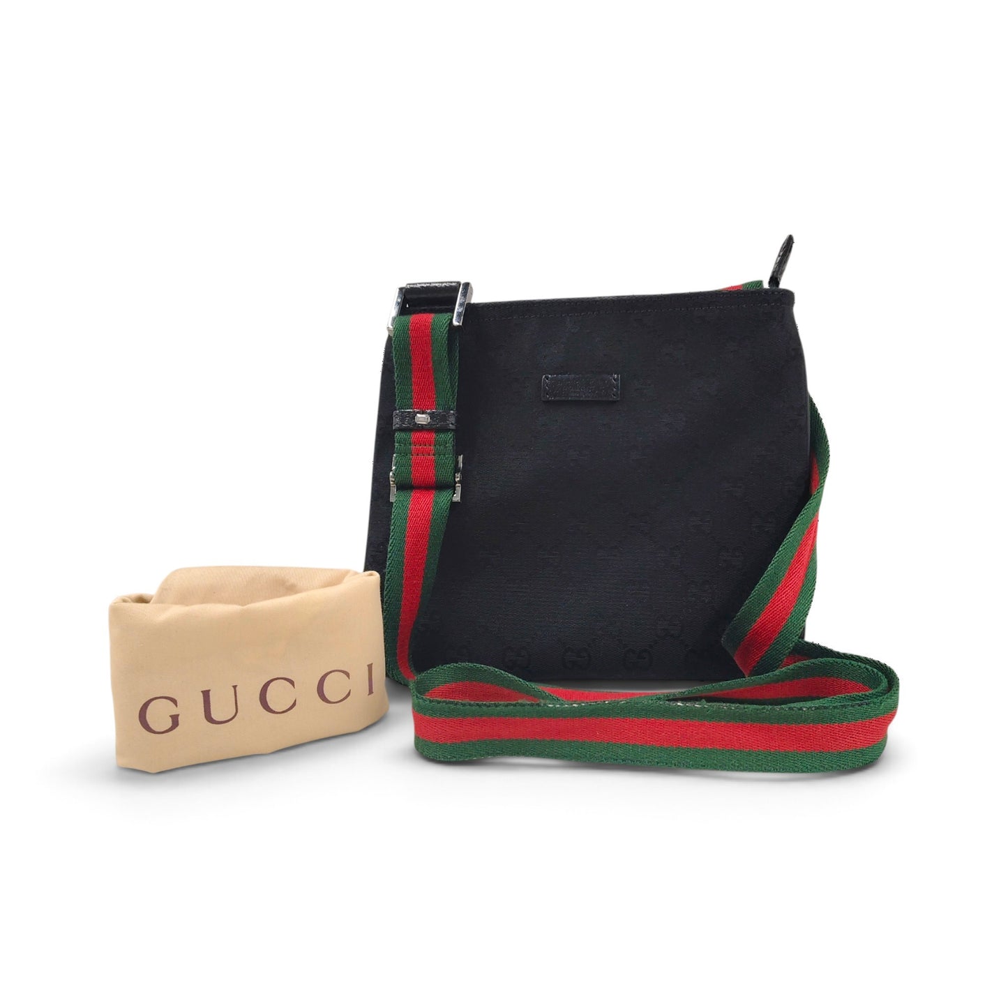 GUCCI Shoulder Bag 146309 527066 Black Rank B