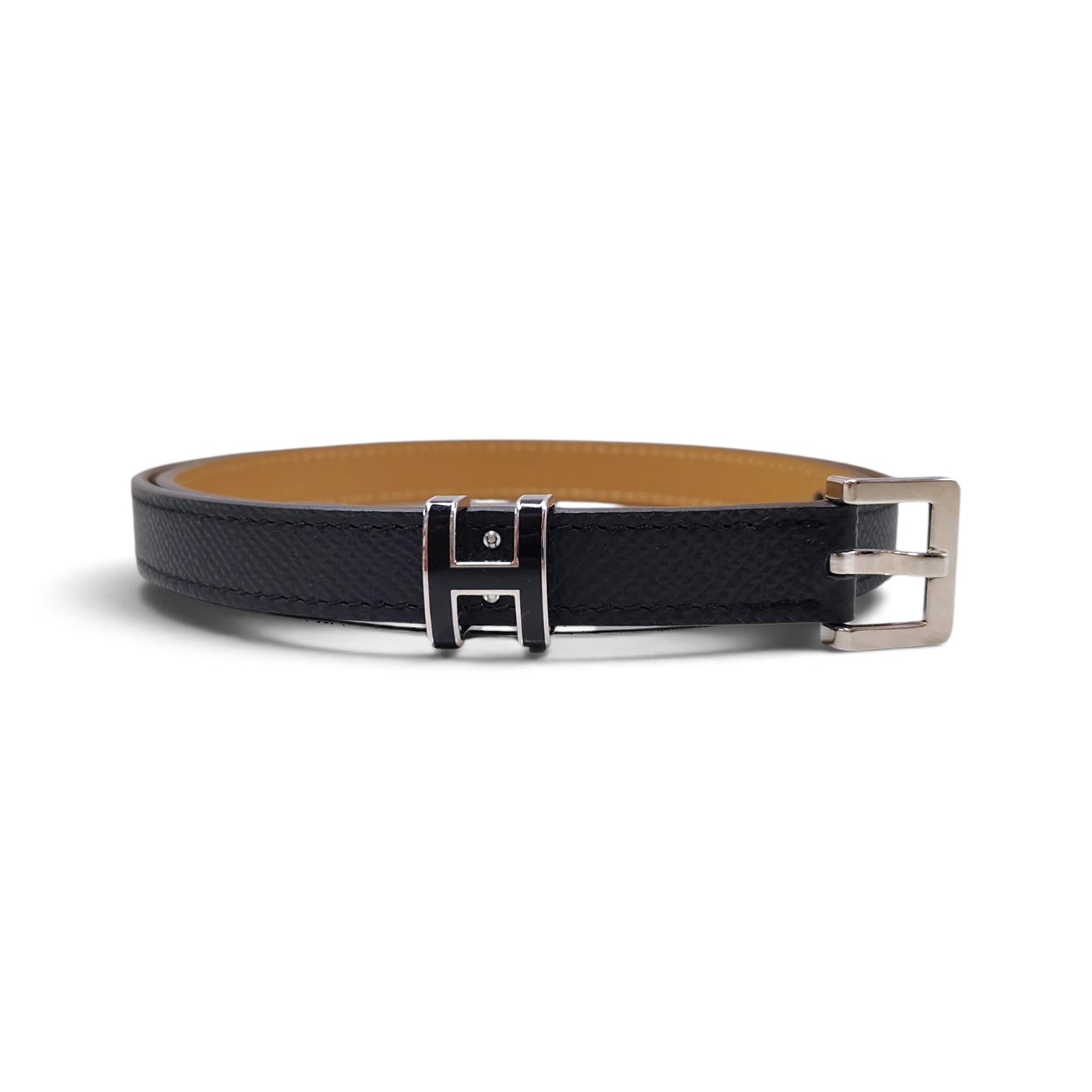 HERMES Belt Size 75 Black B UY 1 70 TM Rank B (POP H 15 Epsom)