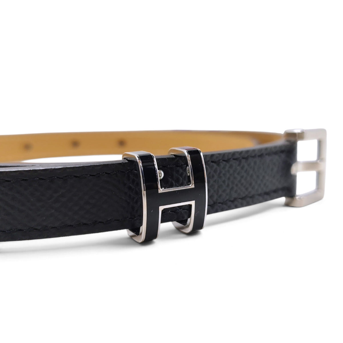 HERMES Belt Size 75 Black B UY 1 70 TM Rank B (POP H 15 Epsom)