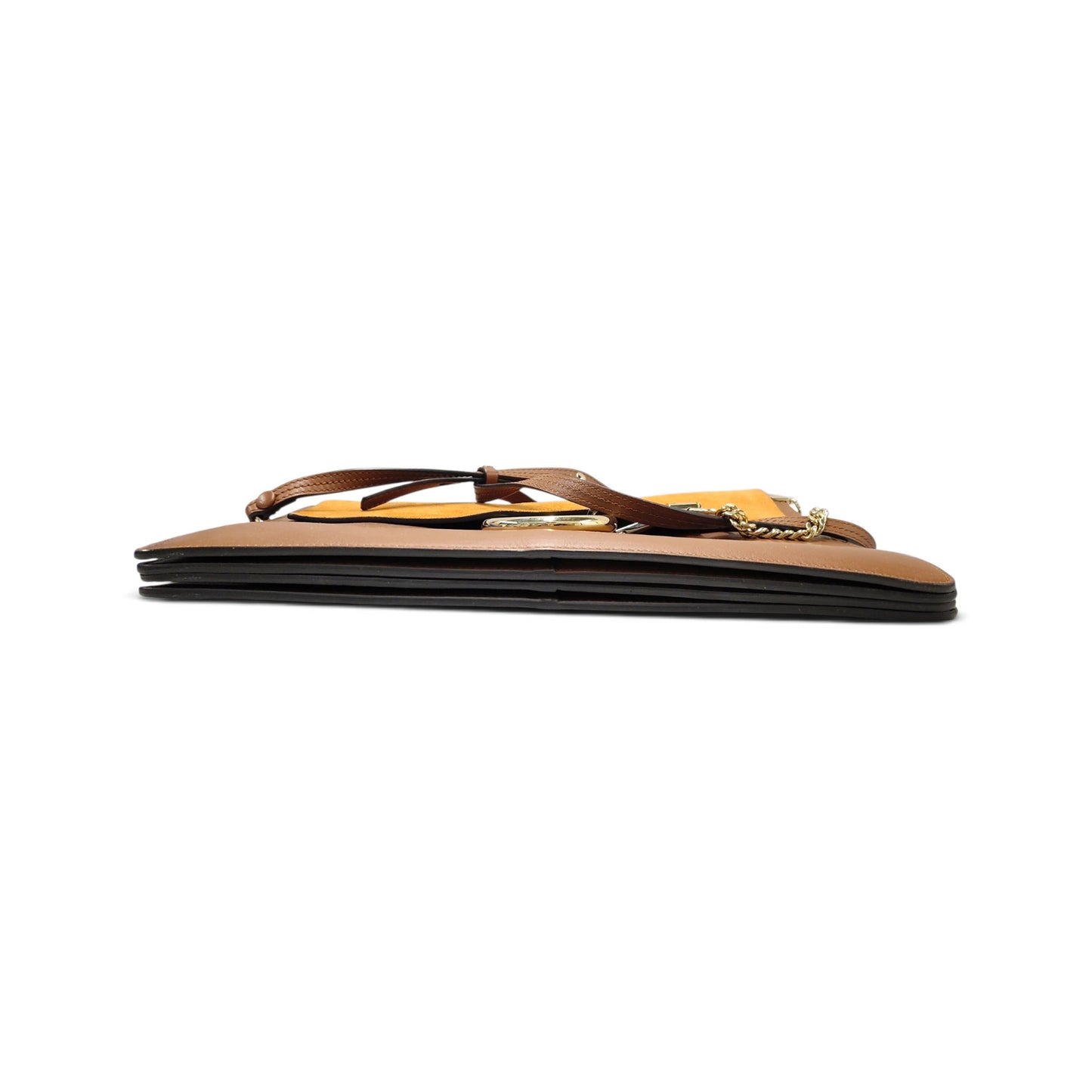 Chloe Shoulder Bag 01-17-50-65 Brown Rank B