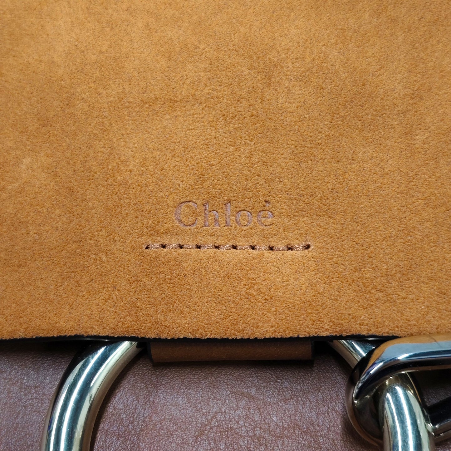 Chloe Shoulder Bag 01-17-50-65 Brown Rank B