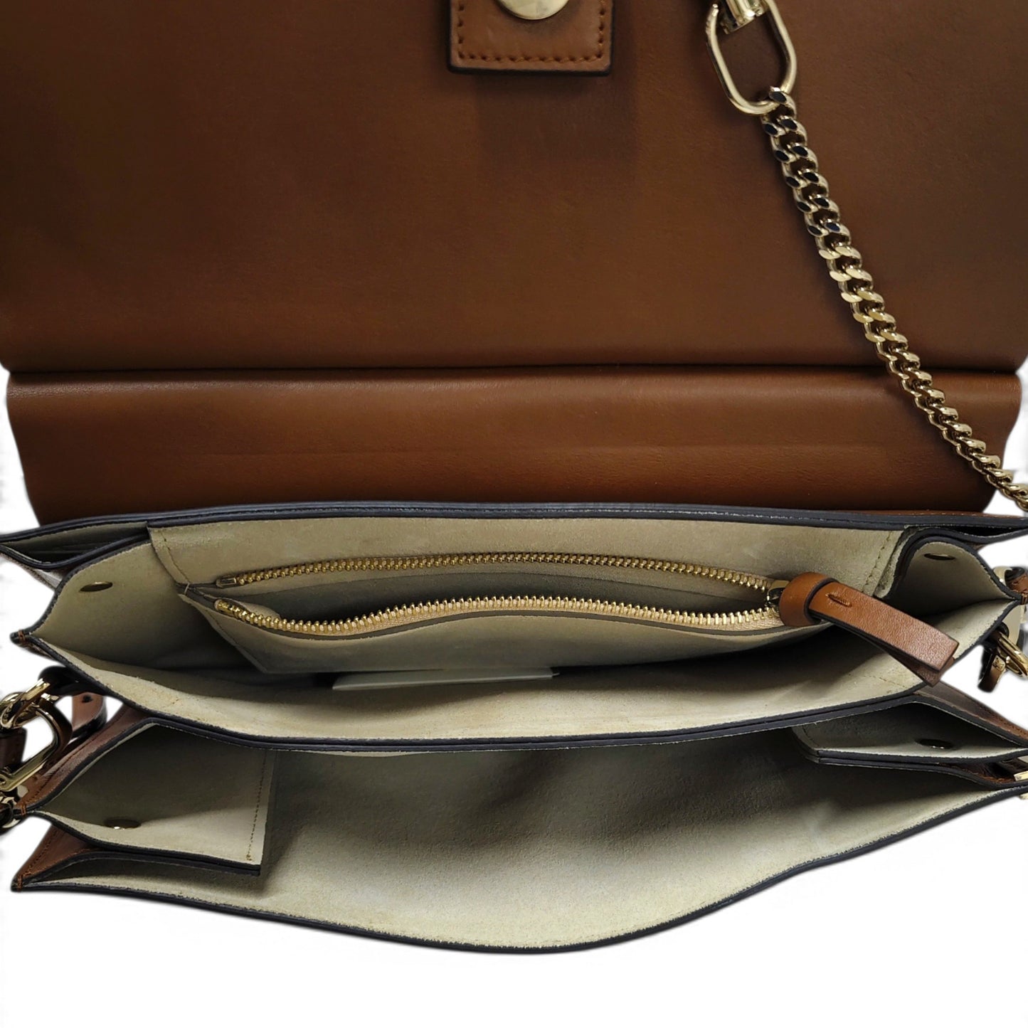 Chloe Shoulder Bag 01-17-50-65 Brown Rank B