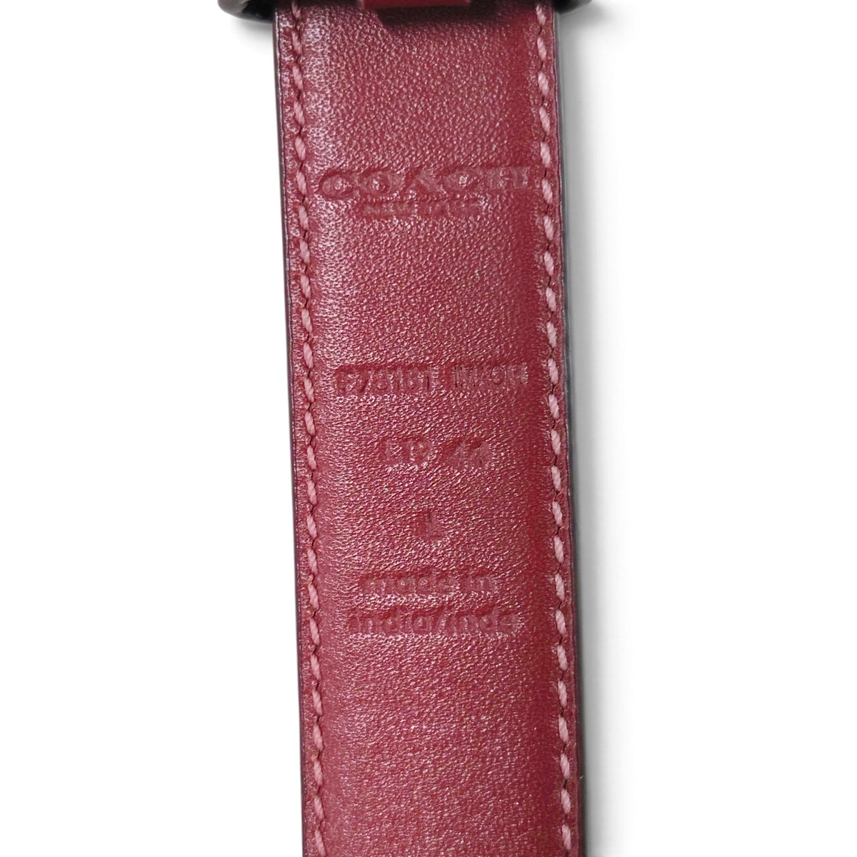 COACH Belt Size L Pink F78187 Rank AB