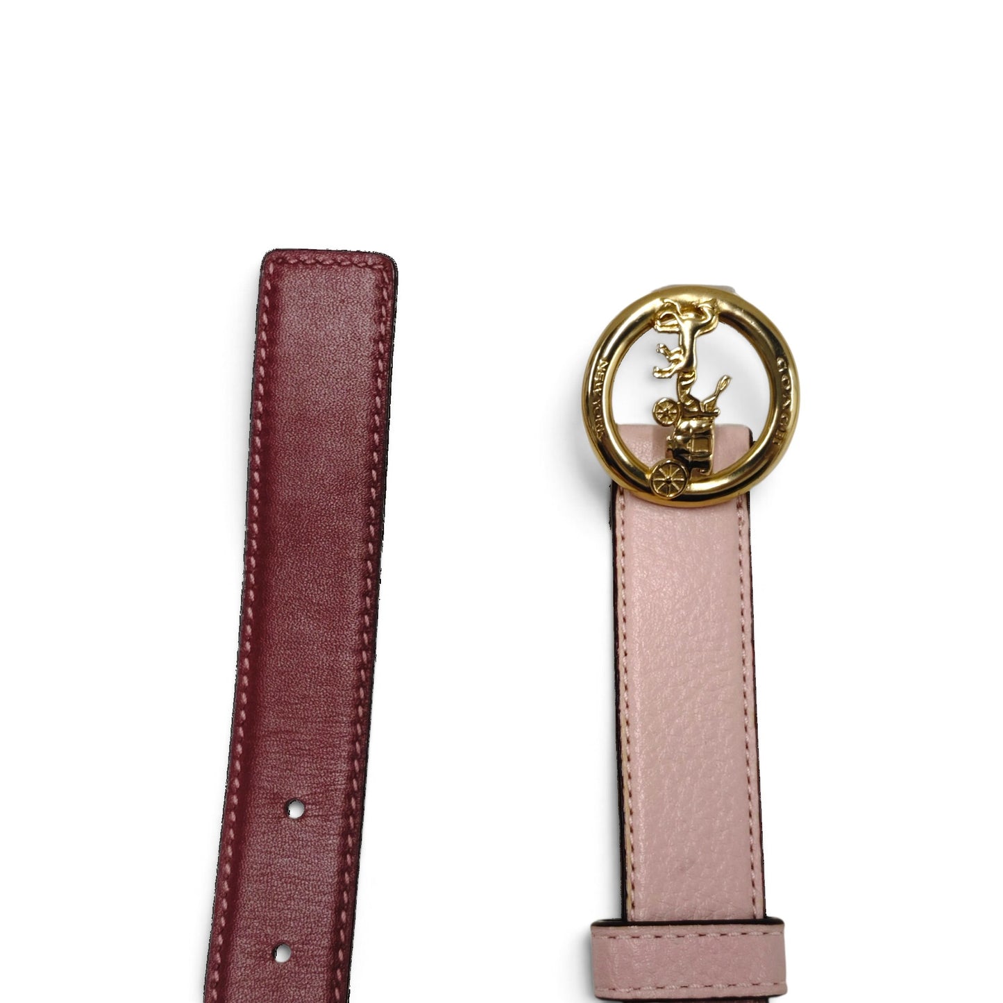 COACH Belt Size L Pink F78187 Rank AB