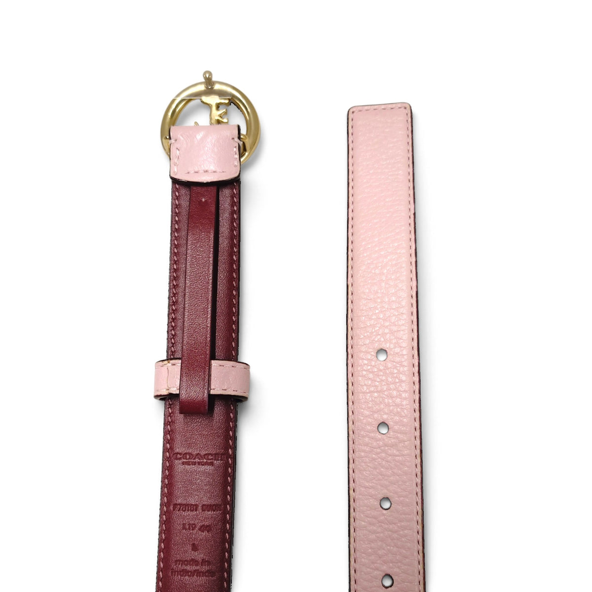 COACH Belt Size L Pink F78187 Rank AB