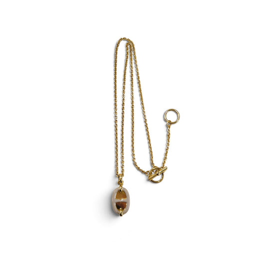 HERMES Necklace Gold Color Mini Maillon PM *GD 02 74 Rank B