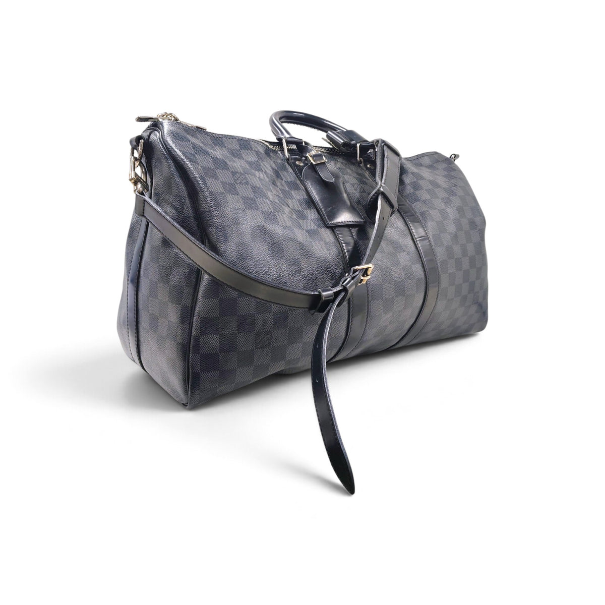 LOUIS VUITTON Boston Bag Keepall Bandouliere 45 N41418 DU4131 Black *Small Damage* Rank B