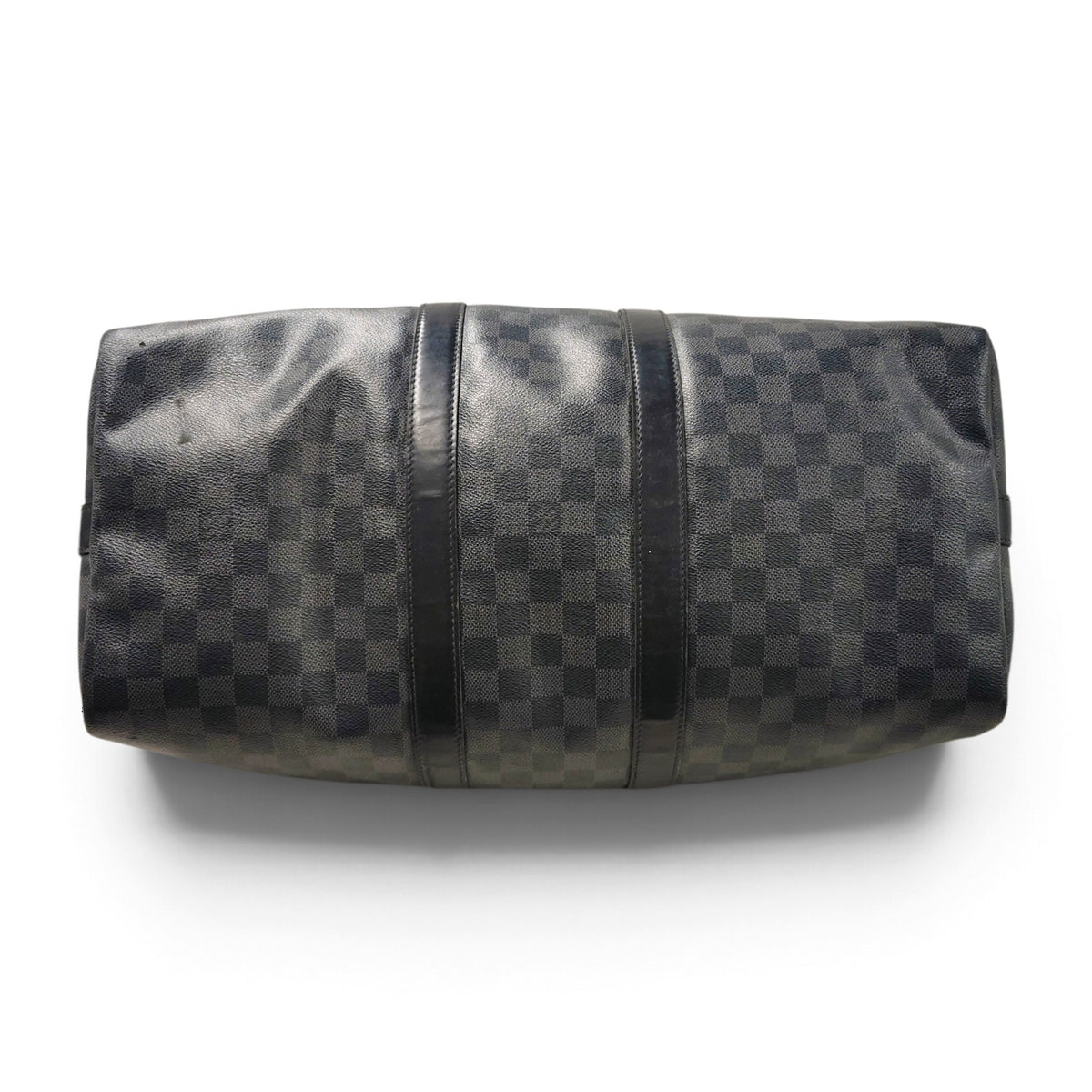 LOUIS VUITTON Boston Bag Keepall Bandouliere 45 N41418 DU4131 Black *Small Damage* Rank B