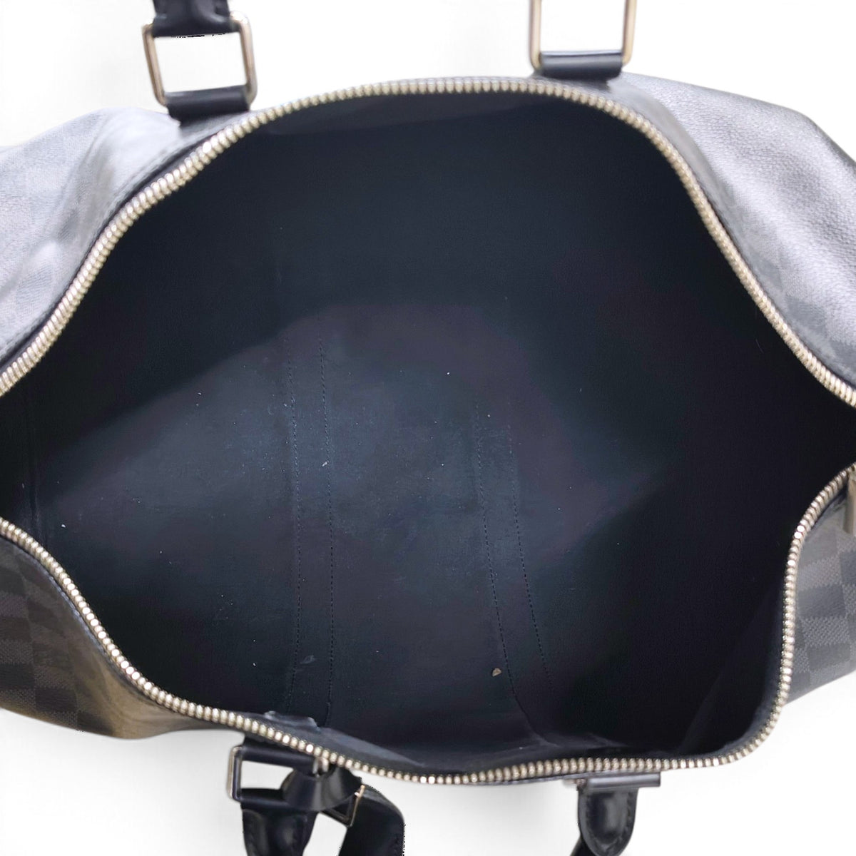 LOUIS VUITTON Boston Bag Keepall Bandouliere 45 N41418 DU4131 Black *Small Damage* Rank B