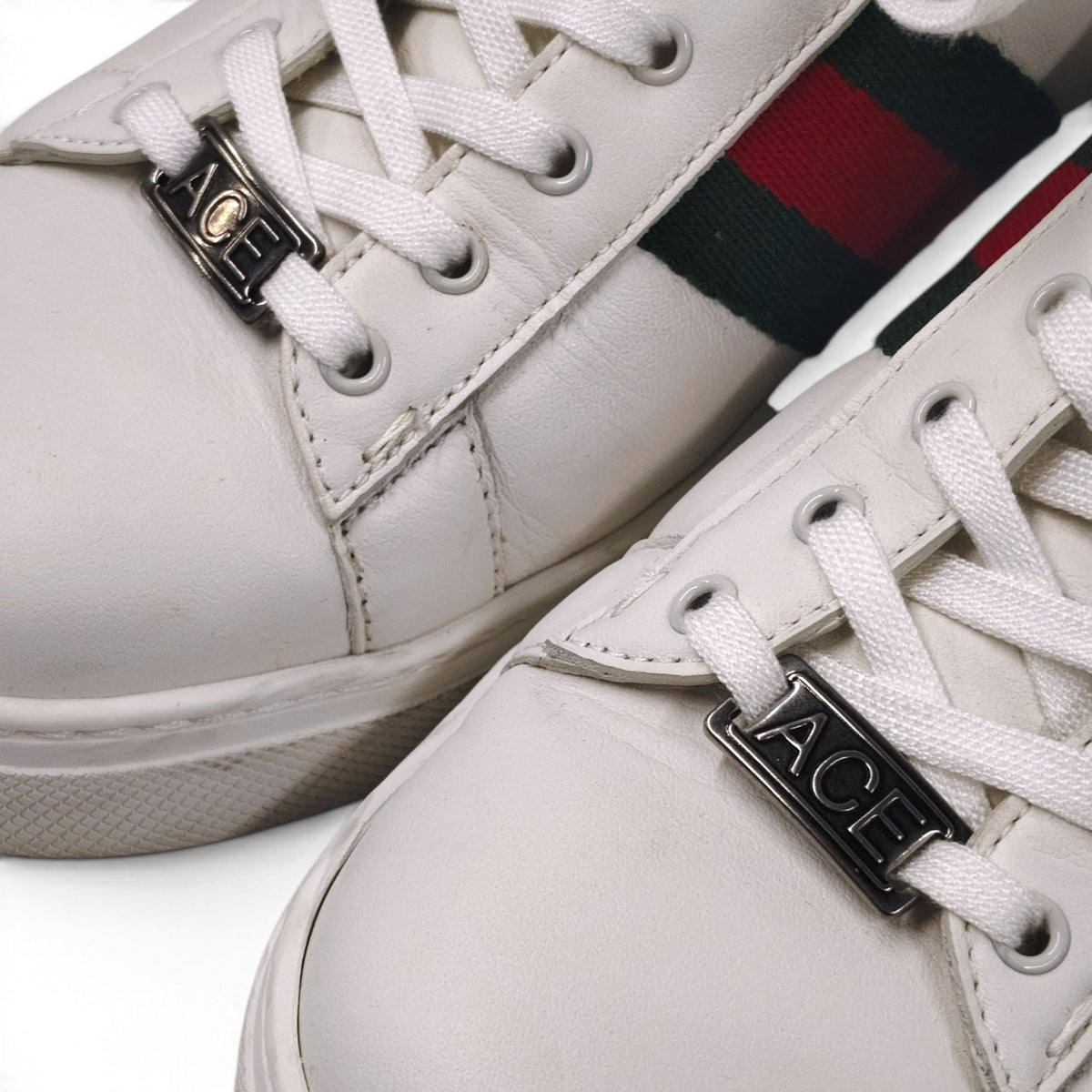 GUCCI Sneaker Size 39 757943 Unisex White Rank (B) Stain